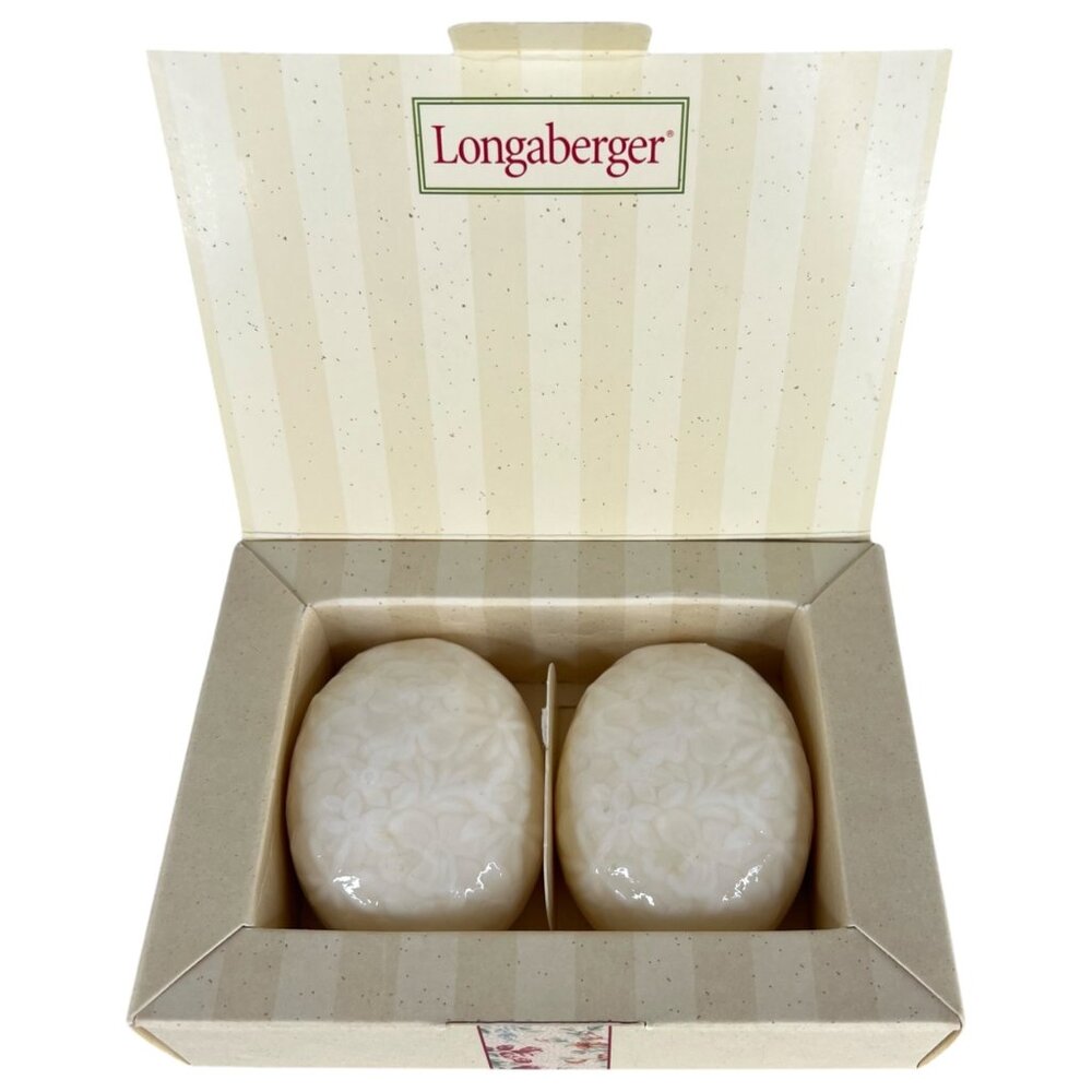 Longaberger 2001 Vintage Mothers Day Blossom Soap Set Floral Design Original Box